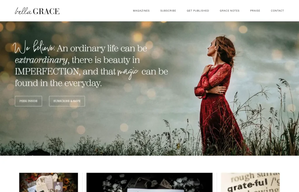 Bella Grace Magazine project preview